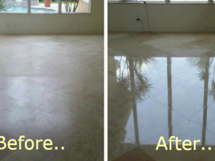 Marble Floor Restoration, Repair and Polishing in Miami