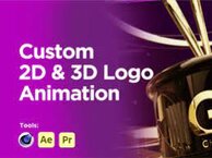 Create a professional custom 2d or 3d logo animation