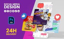 Design professional social media banner, post, creative ads