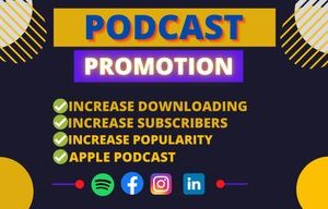 Organic apple podcast promotion for huge downloads