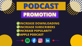 Organic apple podcast promotion for huge downloads