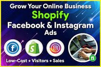 Shopify facebook ads, fb marketing, instagram ads campaign manager