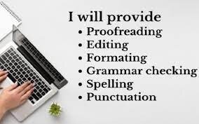 Provide english proofreading and editing for any document