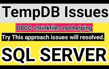 Resolve microsoft sql server tempdb issues