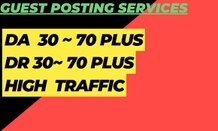20 Guest Post Backlink Service (30-70)DA