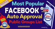 Facebook Premium auto approval group list