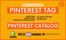 I will install pinterest tag for conversion tracking, claim your website