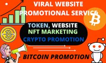 I will promote website and advertise your website, crypto, nft, ico, coin, token or any link