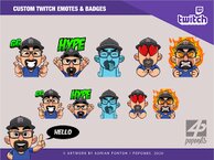 Make amazing twitch emotes and sub badges in bulk for you