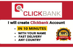 I will create clickbank account with your info